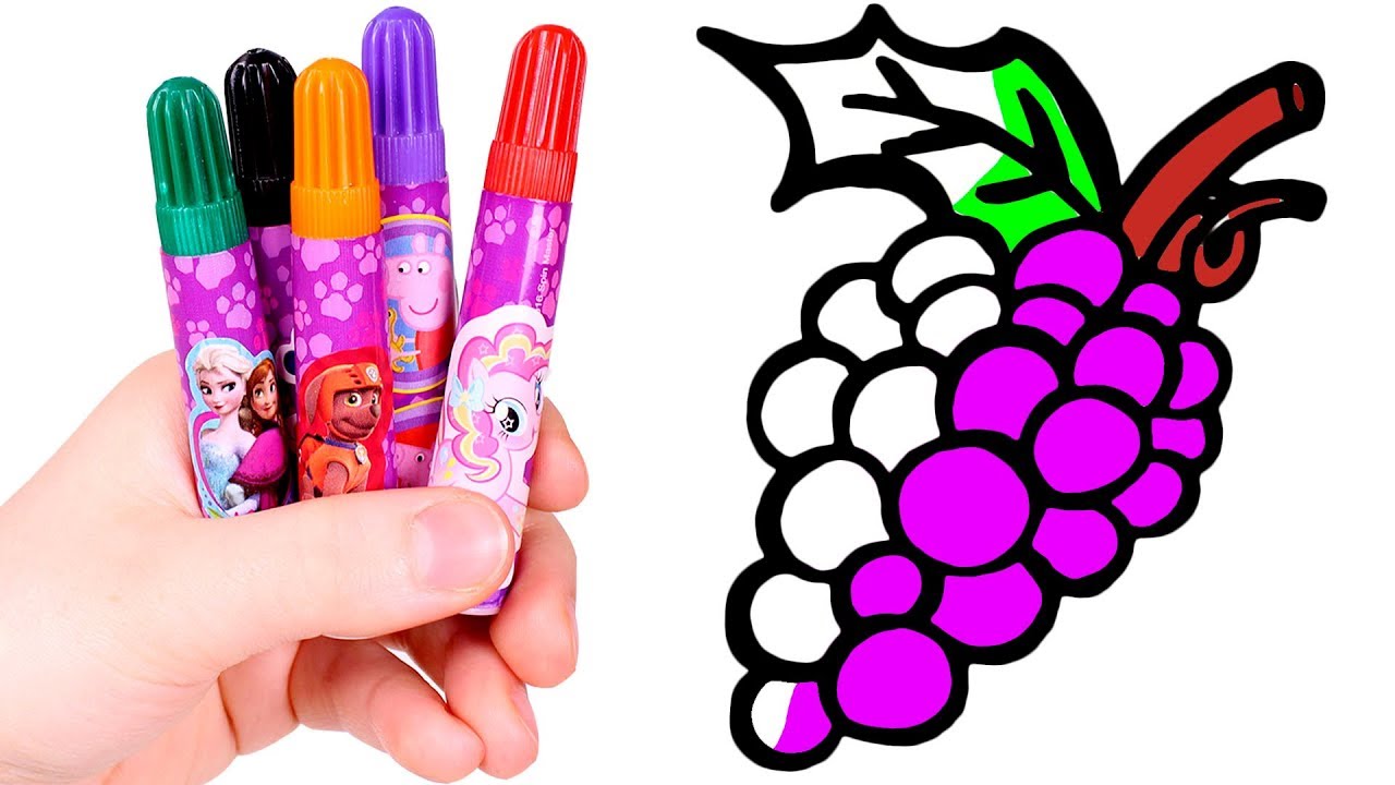 Dibuja y Colorea un Racimo de Uvas 🍇🎨 Aprende las frutas - YouTube dibuja-y-colorea-un-racimo-de-uvas-aprende-las-frutas-youtube