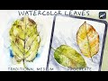 Painting Leaves in Watercolor in Procreate and with Traditional Medium - Skillshare Class Preview