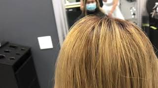 Medium bob haircut compare in dark and light hair before and after