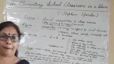 An Elementary School In A Slum(Part I)|English XII|Ms. Geeta Arora|DMA Meerut E Learning Resources