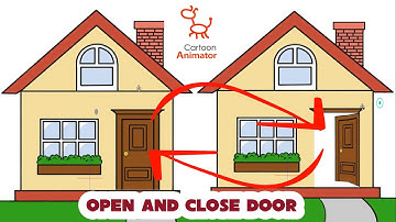 Cartoon Animator Create Open and Close Door Animation CTA4 , CTA5 _ action menu