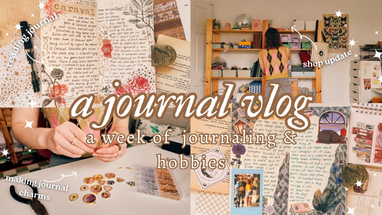 Vlog Journal a Journal Vlog ๐ซ a week of journaling, preparing for a shop update ...