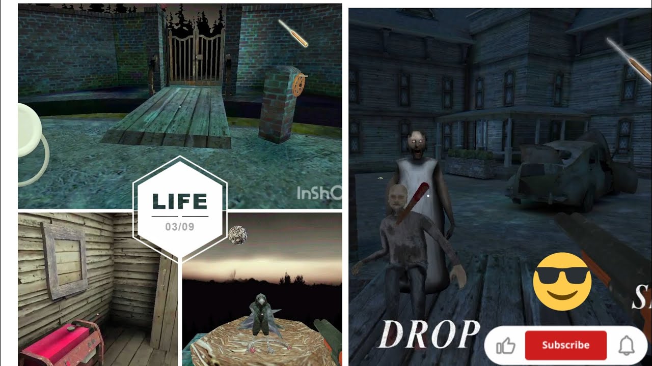 Granny 3 horror home door scape full video #viralvideo 