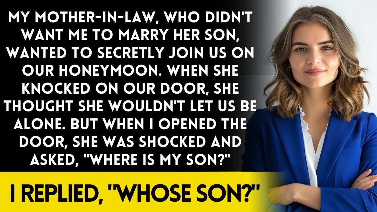 On our honeymoon, my mother in law barged into our hotel room thinking she wouldn’t let us be a On our honeymoon, my mother in law barged into our hotel room thinking she wouldn’t let us be a