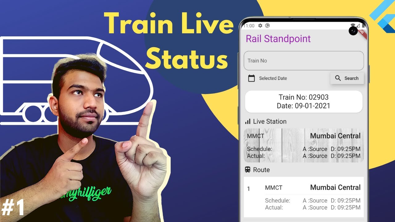 Introduction to module Train Standpoint live train status flutter