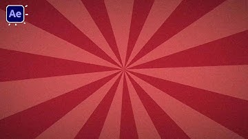 Sunburst Retro Background Animation in After Effects Tutorials