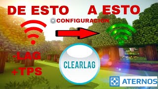 ⚙ClearLag COMO CONFIGURAR EL MEJOR PLUGIN ANTILAG / COMO QUITAR LAG EN ATERNOS