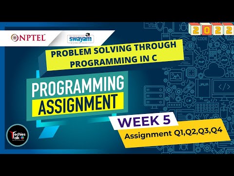 NPTEL Problem solving through Programming In C WEEK 5 Programming Assignment Solutions | Swayam 2022
