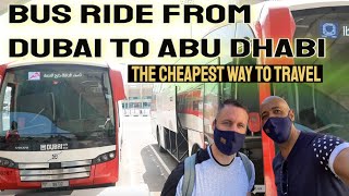 Bus Ride from Dubai to Abu Dhabi | The Cheapest Way To Travel