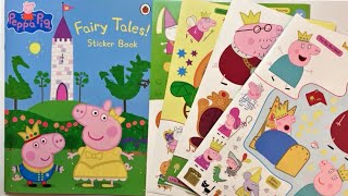 Peppa Pig Fairy Tales Sticker Book For Kids小豬佩奇童話故事貼紙書
