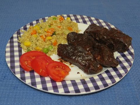 Beef Shoulder Country Style Ribs Cooked in the Toaster Oven