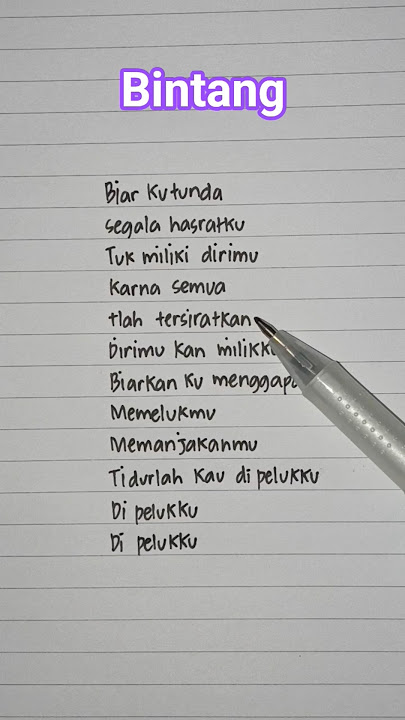 Bintang - Anima ( Lirik ) #liriklagu #liriklaguindo #animabintang #bintang