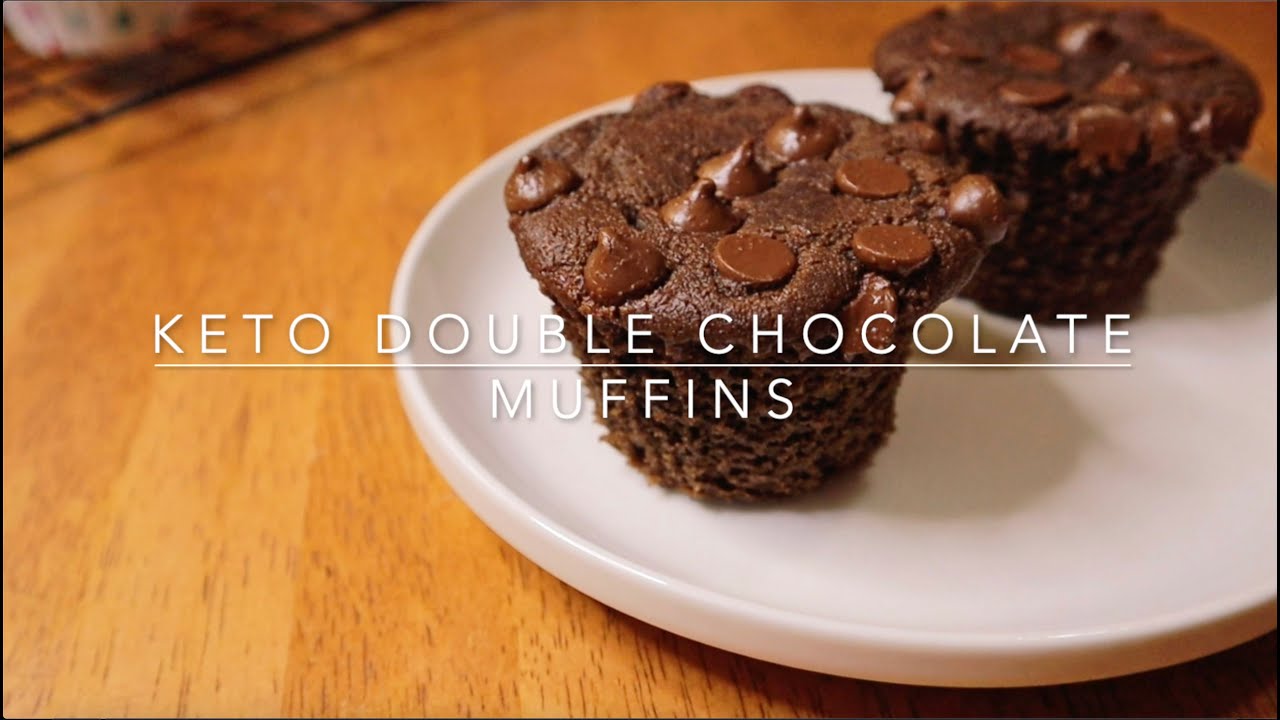 KETO Double Chocolate Muffins มัฟฟินดับเบิ้ลช็อคโกแลตคีโต อร่อย นุ่ม เข้มข้น ทำง่ายมาก