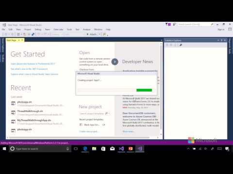 07 Creating a Project from a Template in Visual Studio 2017