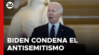 EEUU | Biden condena el antisemitismo en ceremonia de conmemoración del Holocausto