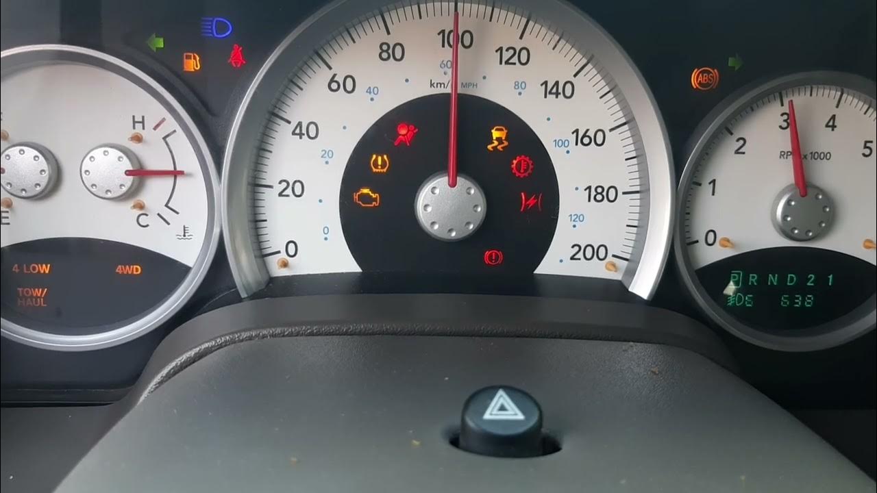 dodge Durango test common problems cluster gauges failure - YouTube