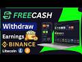 Freecash Withdrawal to Binance (LTC) — Full Process + Proof