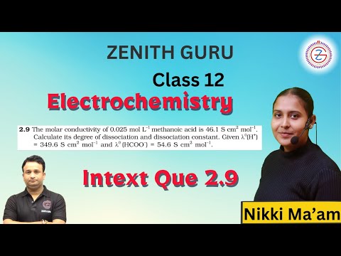 Electrochemistry | Class 12 NCERT | Chapter 2 | Intext  2.9 |  By Nikki Ma'am