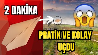 Pratik Ve Uzağa Uçan Kağıt Uçak Nasıl Yapılır