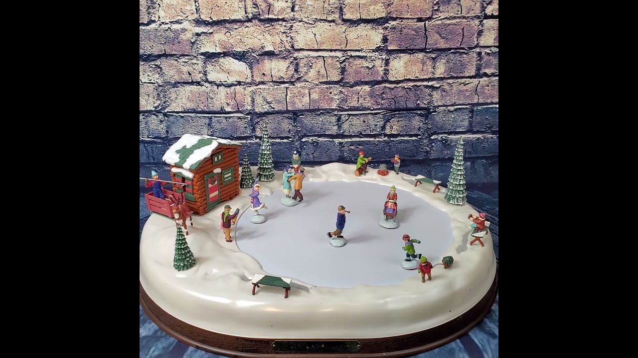 Mr. Christmas Holiday In The Country 1995 Animated Ice Skating 