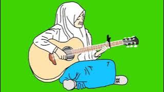 Green screen 2021 || animasi gadis SMA main gitar