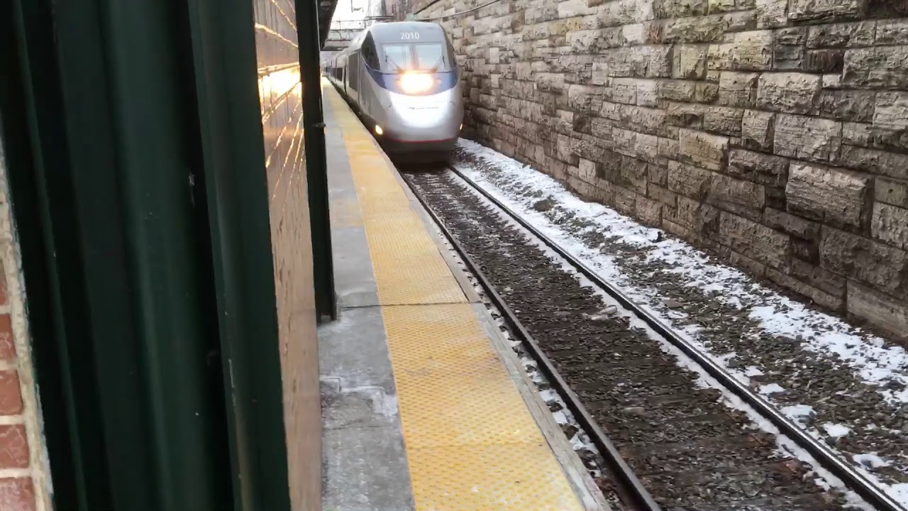 Amtrak Acela express at New Rochelle YouTube