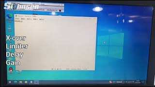 DSP D series Amplifier software Crossover Limiter Delay Gain function (Enter password)