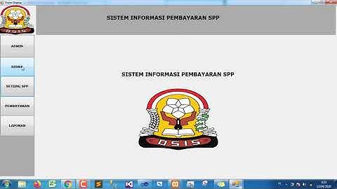 Sourcode Sistem Informasi Pembayaran SPP Dengan Visual Studio Dan Mysql