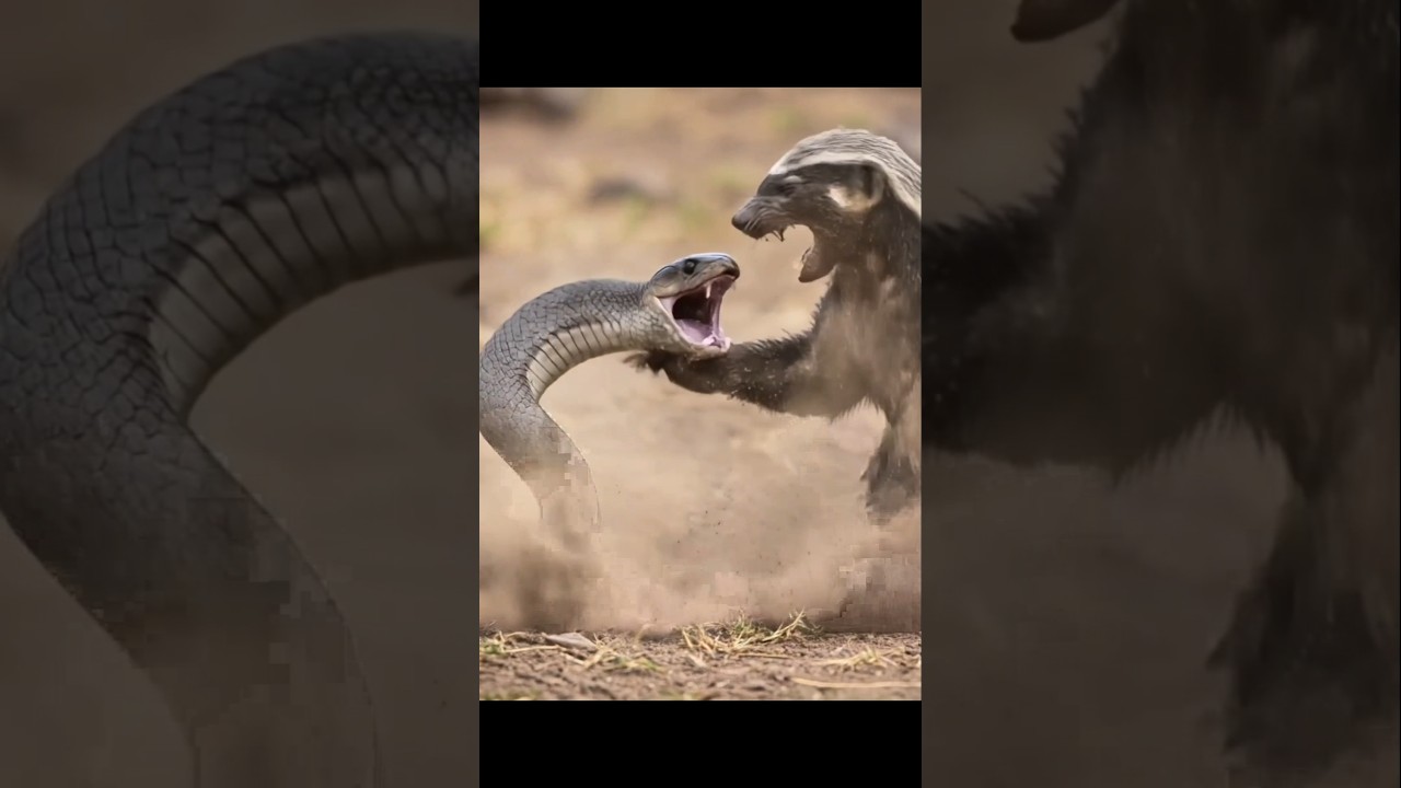 Honey Badger vs Cobra 😱⚠️ l 