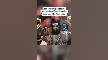 Ain’t no way Rizzbot just walked into Speed’s tour bus like that 😂🤖
