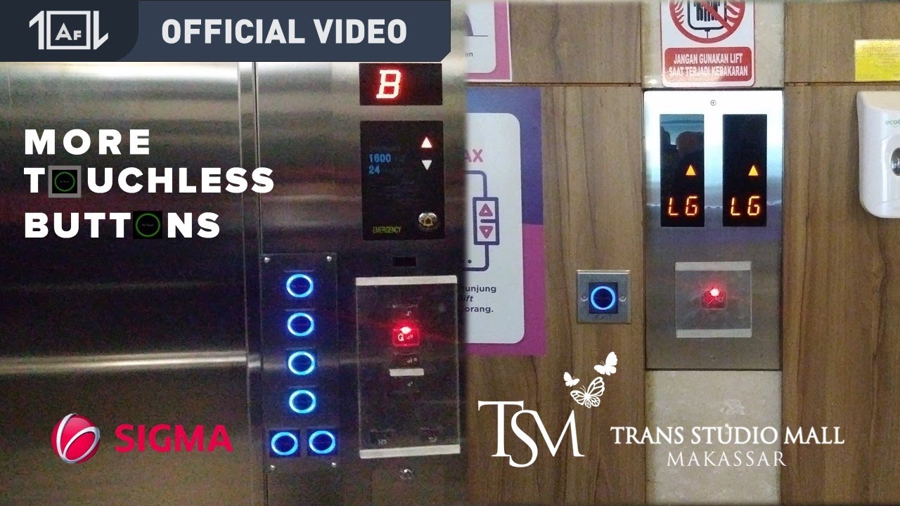 (More Touchless Upgrade!) SIGMA Traction Elevator @ Trans Studio Mall Makassar