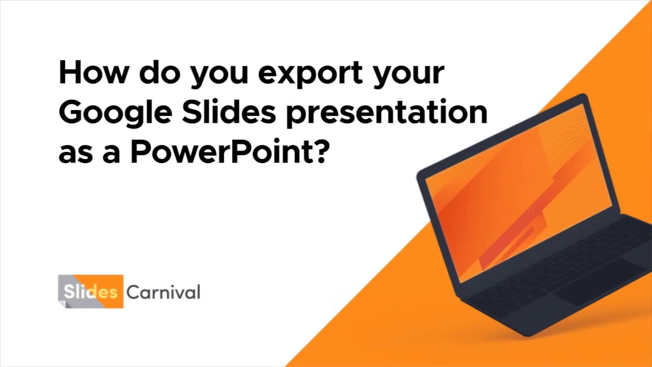 google slide presentation export