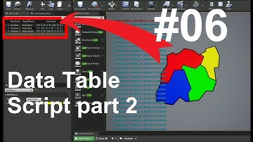 Unreal Engine - Interactive Map Beginner Tutorial 6/6 Scipt and Data Table (Subtitles)