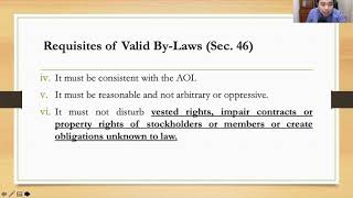 Corporation Code Part 5 - By-Laws