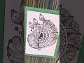 Easy Mandala Art Tutorial  #shorts #mandala #mandalaart #easy #drawing #art #zentangle #zen