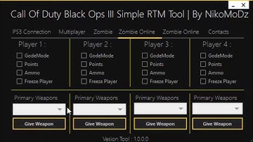 ★ Call Of Duty Black Ops 3 ★ Simple RTM Tool Multiplayer & Zombies ★ By NikoMoDz ★