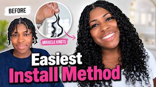 Easy Crochet Hair Tutorial | No Bulky Braids with Miracle Knots ft. ELFINHAIR @ElfinHair @SW33TSPARKL3