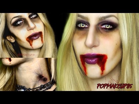 Trucco halloween VAMPIRA FACILE + tutorial morso del vampiro | Make up tutorial vampiro