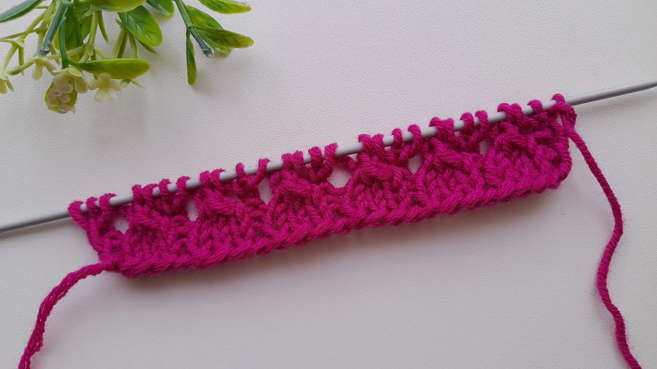 WOW! Ich wünschte, ich hätte dieses schöne Strickmuster früher gekannt!