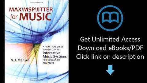 Download Max/MSP/Jitter for Music: A Practical Guide to Developing Interactive Music Systems for PDF
