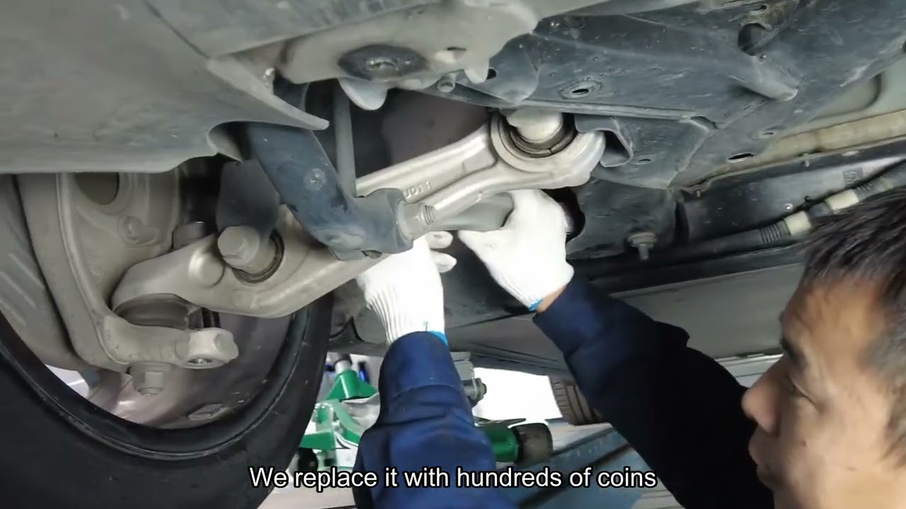 tesla model 3 noise issue replace control arm ev repair 7