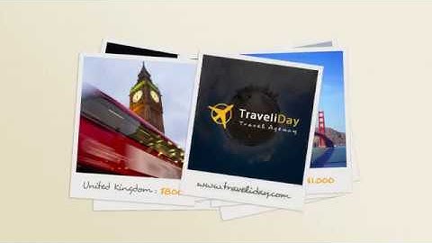 12 Polaroid Photo Animated Slideshow Travel Photoshop Template