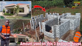 Amount used to build this modern 3 bedroom house in Wakiso tema￼ngalo