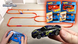 Hot Wheels RC 1/64 Scale Unboxing Review and Track Test - Nissan GT-R (R35) and Rodger Dodger