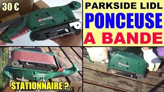 ponceuse à bande parkside 600w lidl pbs 600 belt sander bandschleifer