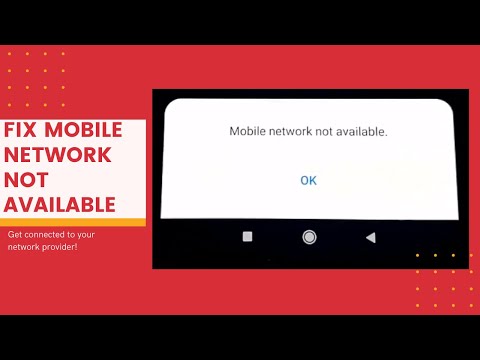 How To Fix Mobile Network Not Available In Android - Get Voice Calls And Data Working!