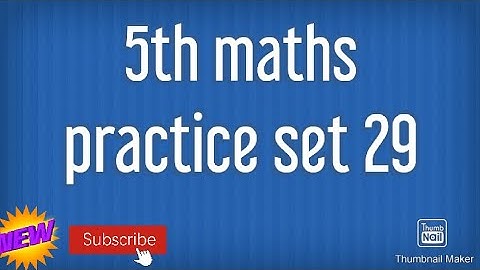 5 th maths circle# problem set 29