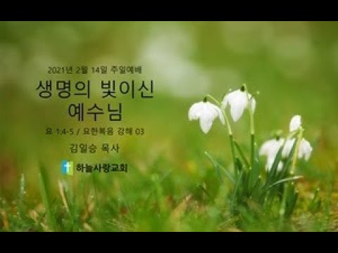 요한복음 강해 03 1.4-5 생명의 빛이신 예수님