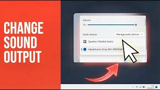 How to Switch Audio Output on Windows 11 24H2 (Quick Settings)