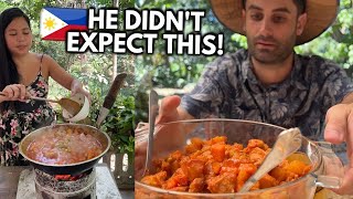 MY ITALIAN HUSBAND'S REACTION TO THIS FILIPINO FOOD